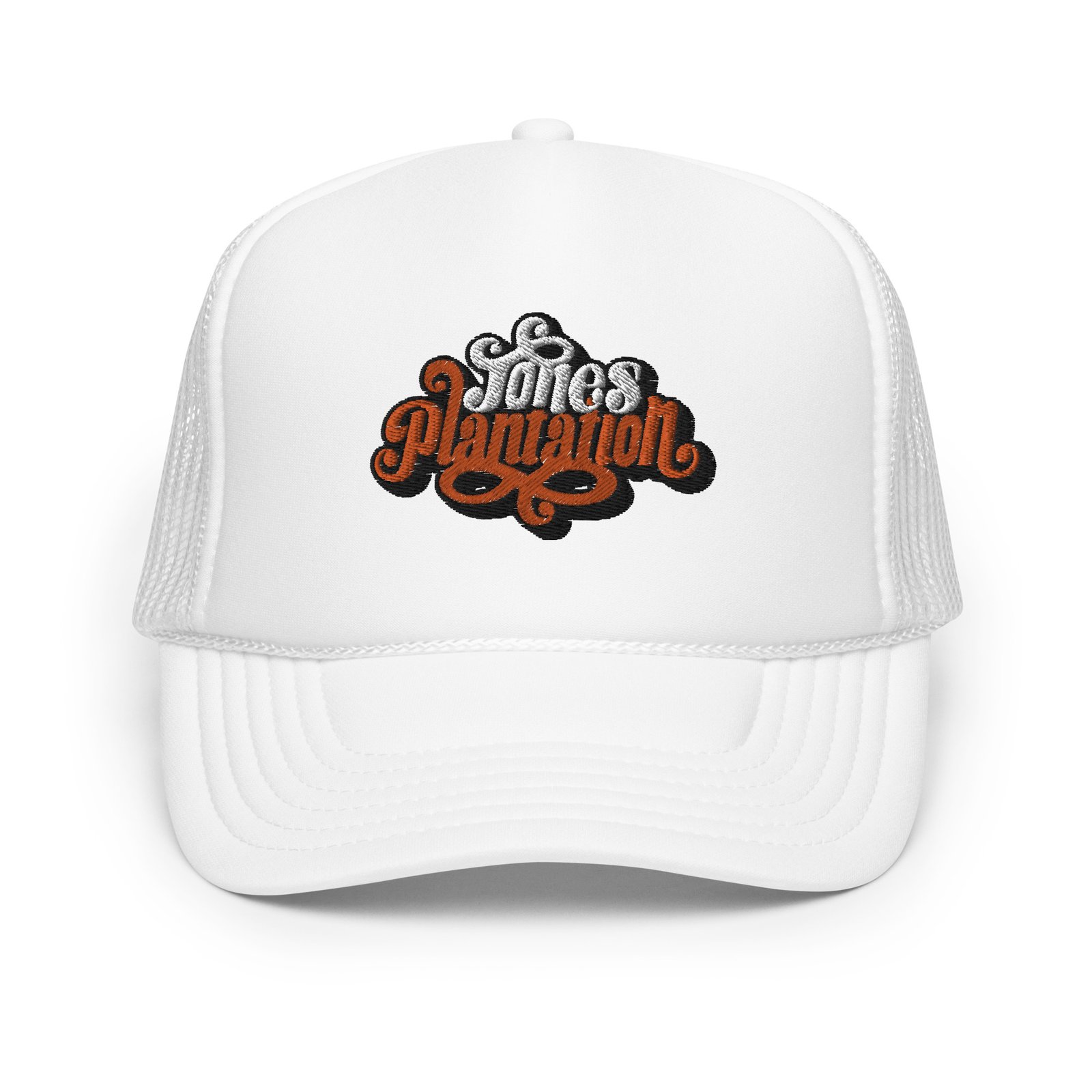 Jones Plantation Embroidered Foam Trucker Hat - Image 7