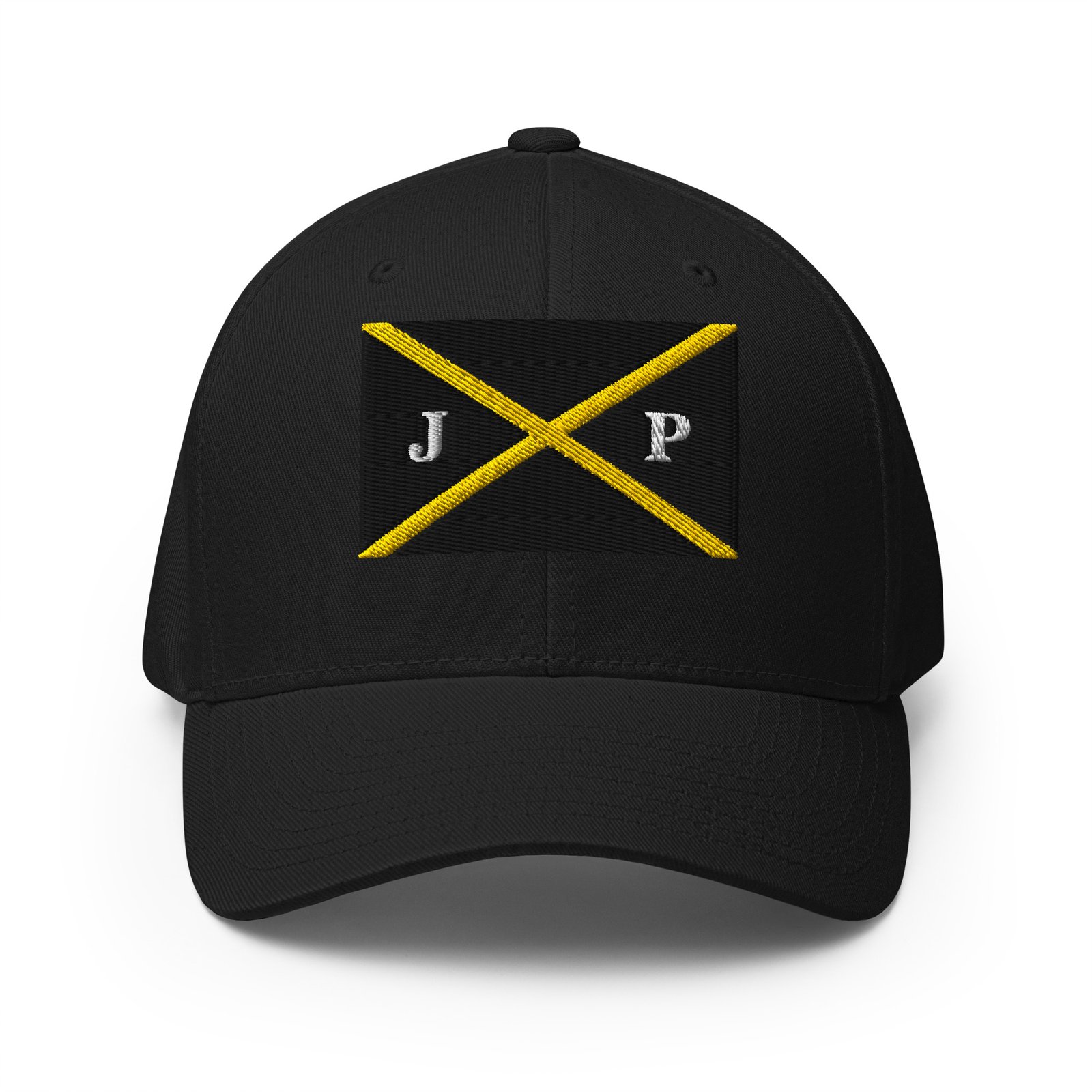 J.P. Flag Embroidered FlexFit Hat - Image 3
