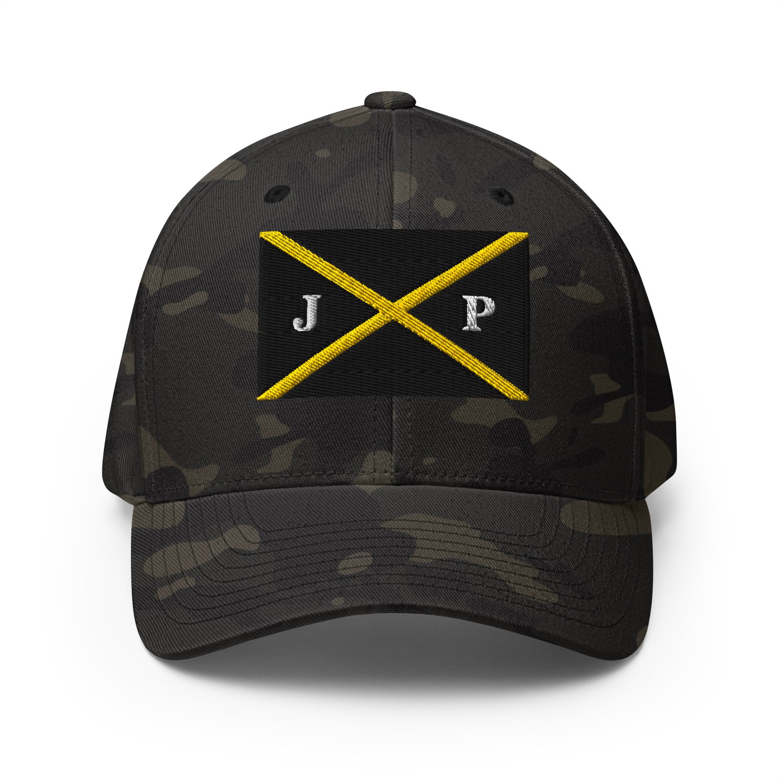 J.P. Flag Embroidered FlexFit Hat - Image 6