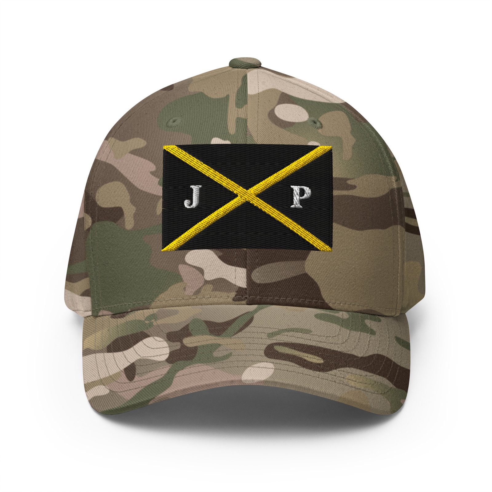 J.P. Flag Embroidered FlexFit Hat - Image 15